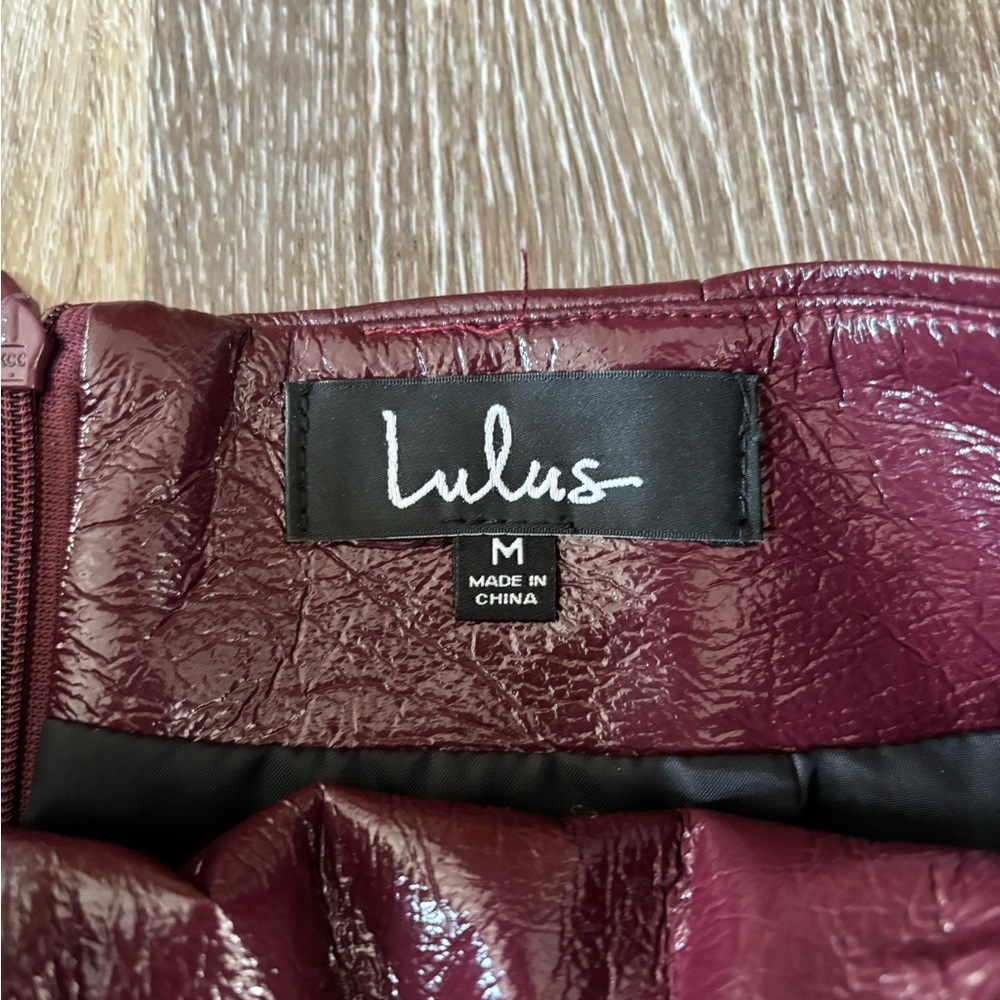 Lulu’s Pleather skirt - Picture 3 of 5